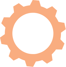 An yellow gear graphic