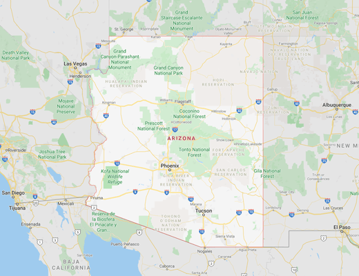 Arizona map