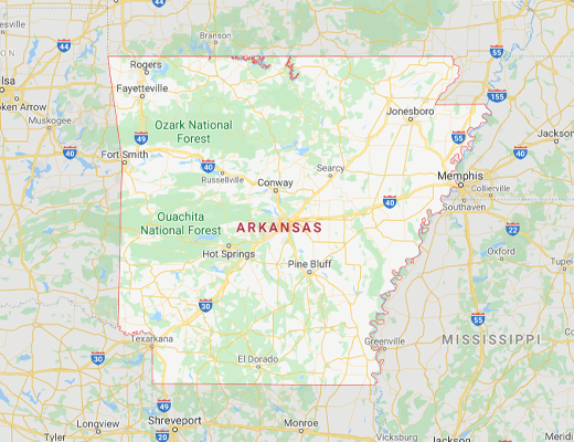 Arkansas map