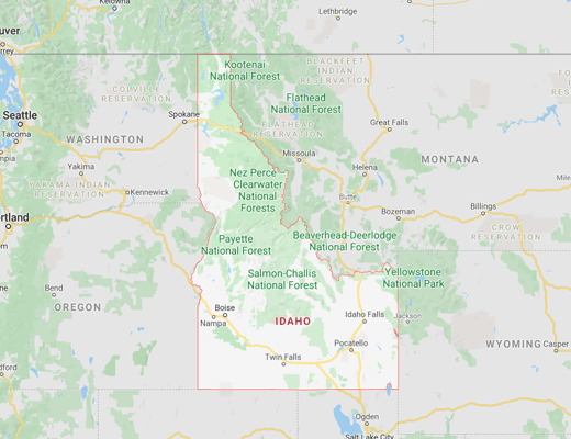Idaho map