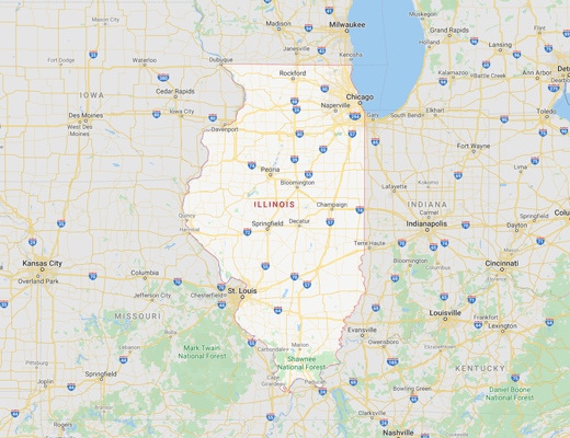 Illinois map