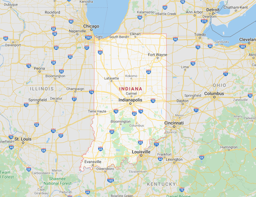 Indiana map