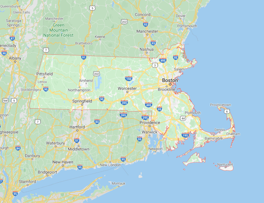 Massachusetts map