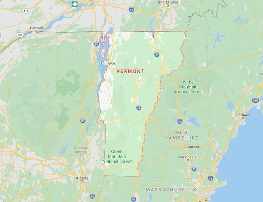 Vermont map