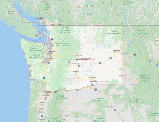 Washington map
