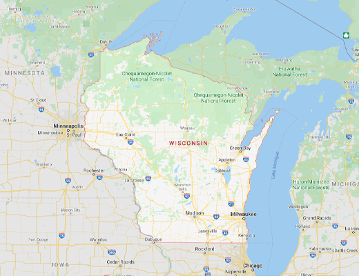 Wisconsin map