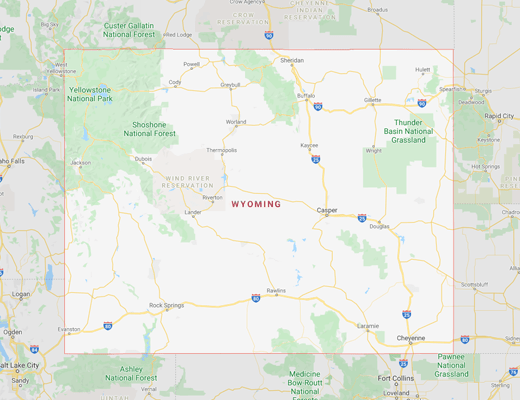 Wyoming map