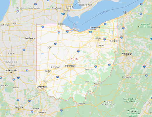 Ohio map