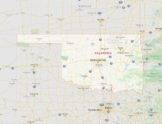 Oklahoma map