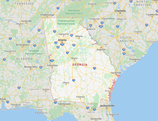 Georgia map