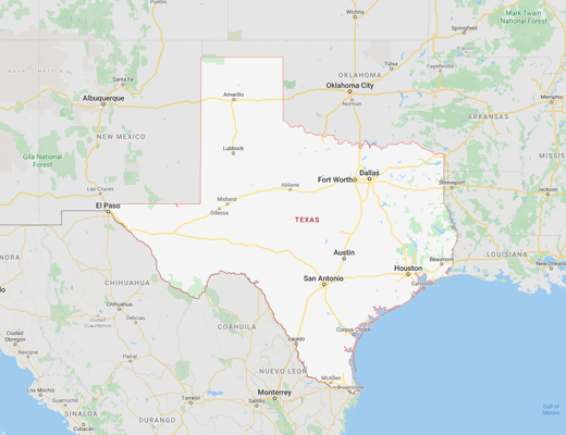 Texas map