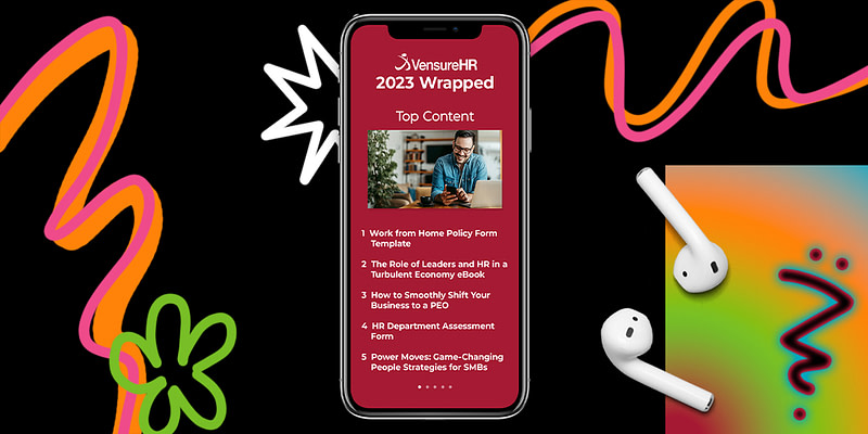 A cellphone with vensure top content