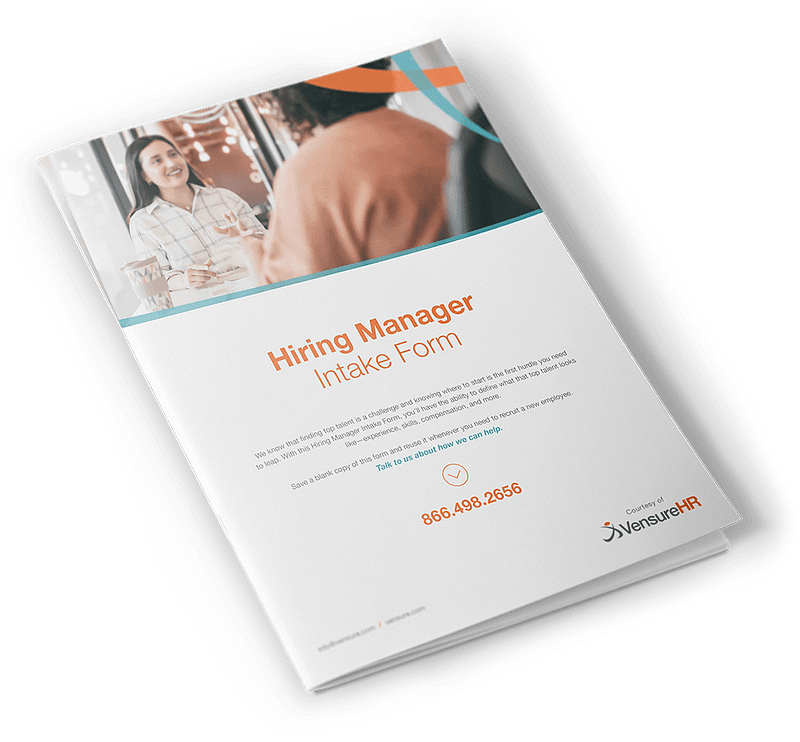 Hiring Manager Intake Form | VensureHR
