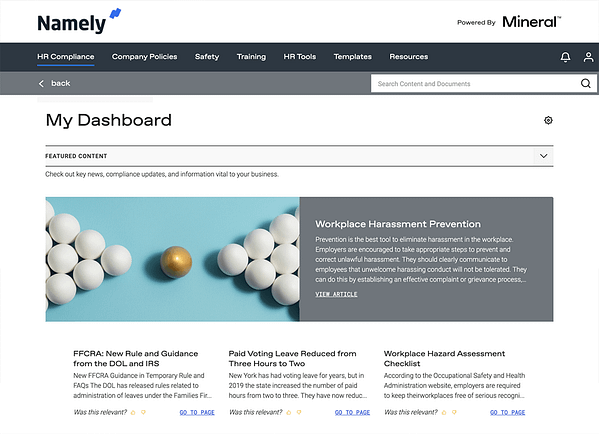 Dashboard HR Compliance