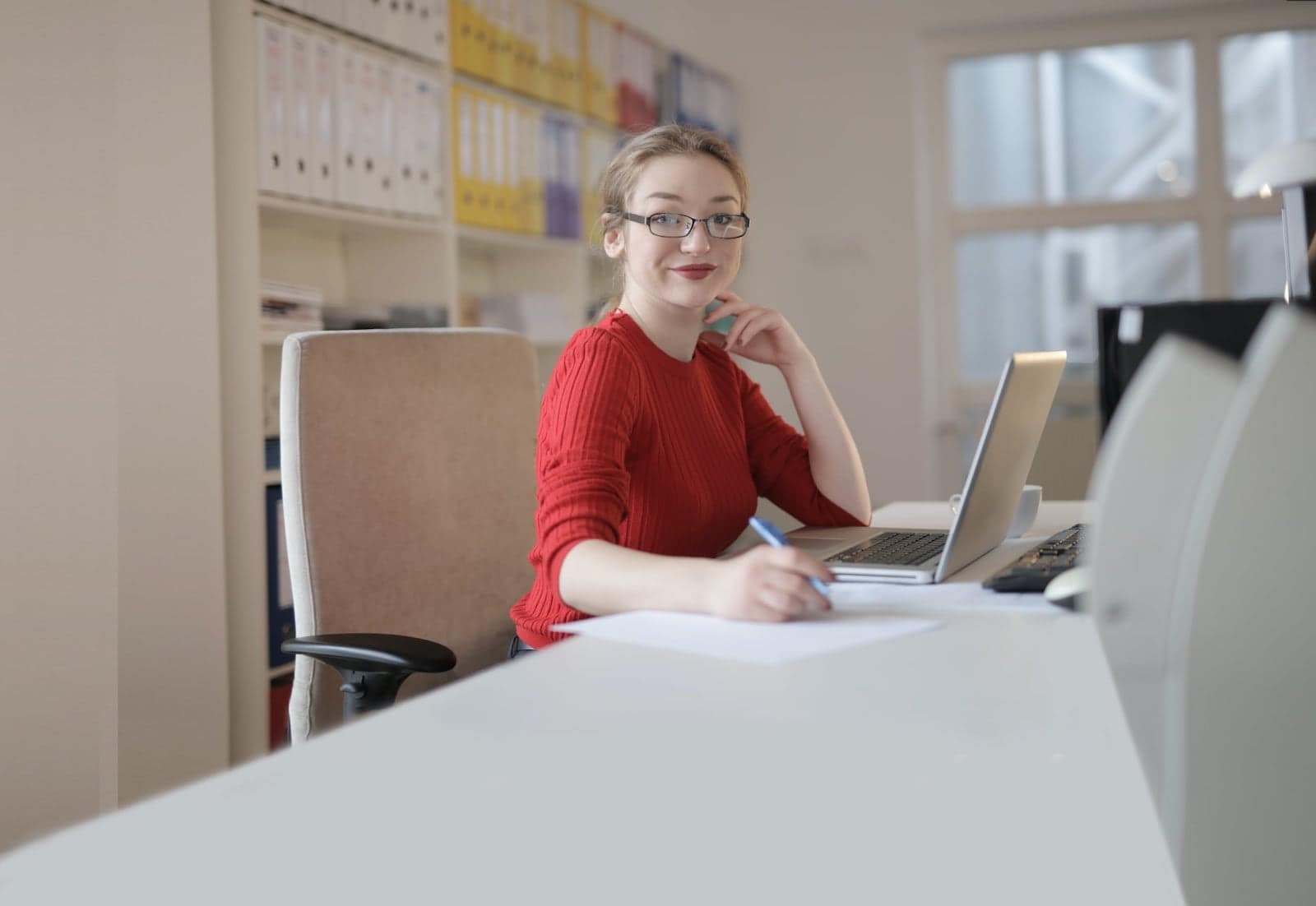 Women working with a laptop