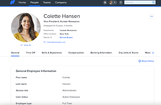 Larrys Favorite Features - employee profile