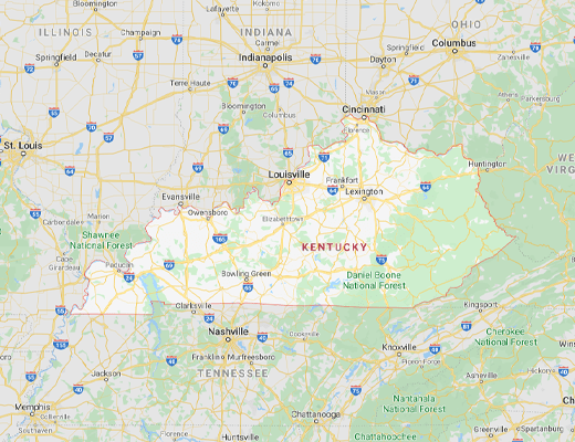 Kentucky map