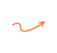 A orange arrow graphic