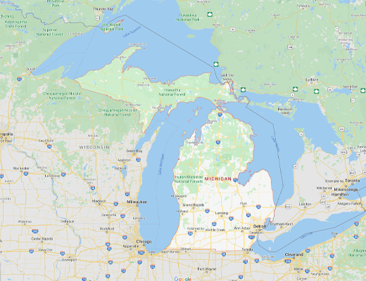 Michigan map