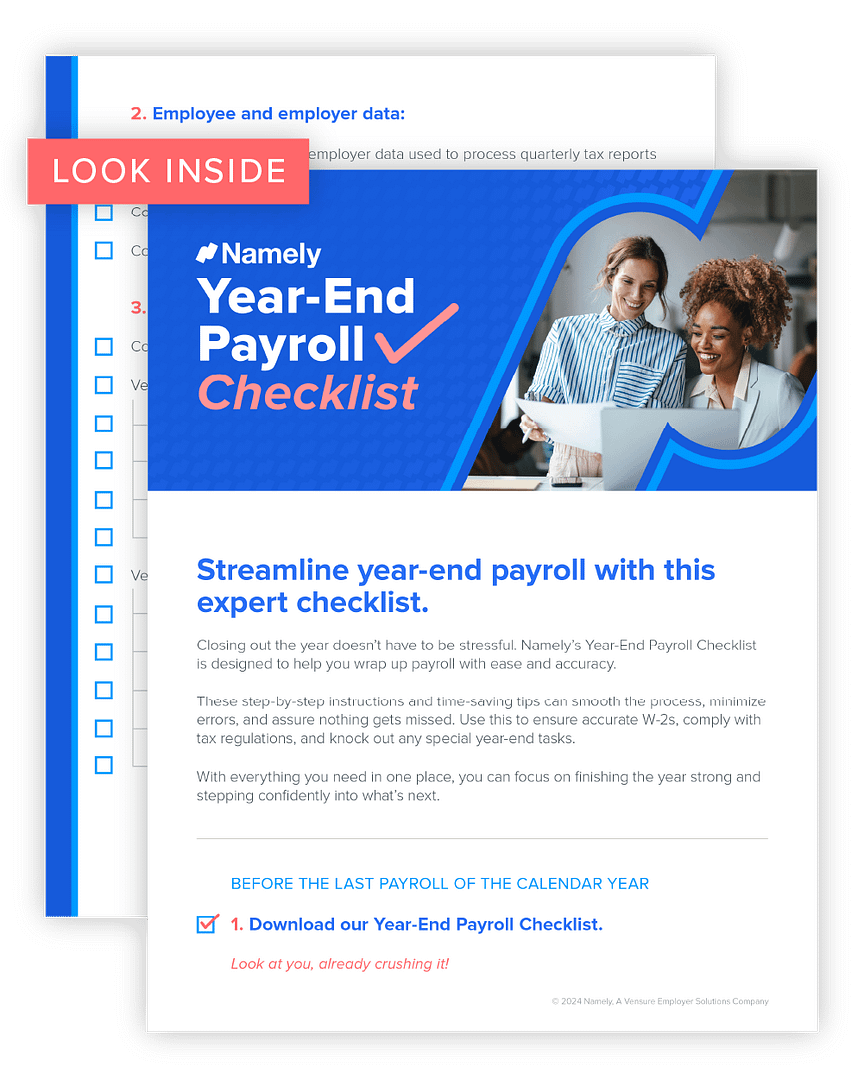 Namely’s Year-End Payroll Checklist