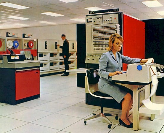 In the 1970s, personnel data was sometimes stored on physical, on-premises mainframes.