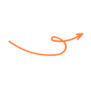 An orange arrow graphic
