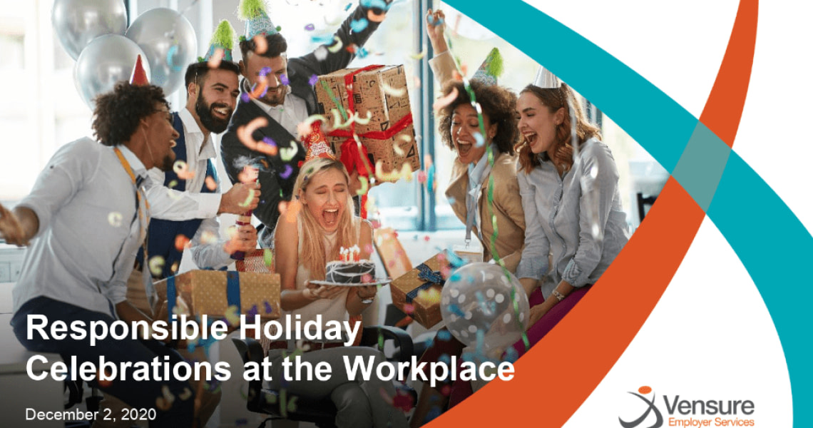 Responsible holiday celebrations at work