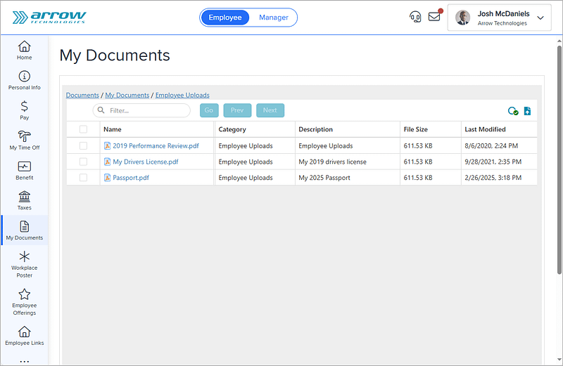 PrismHR Document Management - PrismHR
