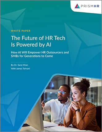 The Future of HR Tech Is Powered by AI white paper cover