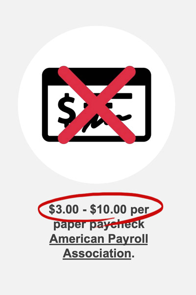 Save $3 - $10 per paper paycheck with rapid! paycards