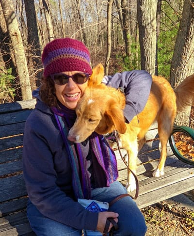 Bryna Dudek and her dog